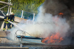 Tulipalo Kuopion satamassa valokuvaaja Petri Jauhiainen